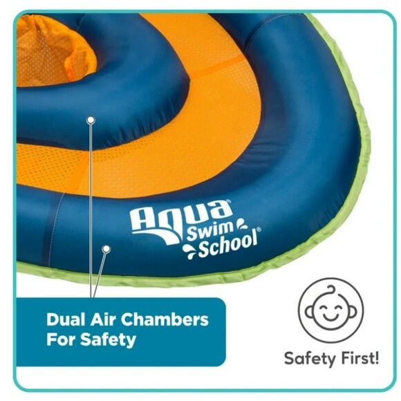 Aqua Swim School Grow-with-Me Baby Pool Float Boat for Infants | UPF 50 Canopy - Picture 7 of 8